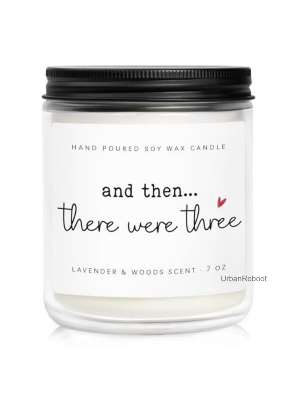 Lavender Scented Soy Wax Candle 7oz New Mom Postpartum Gift